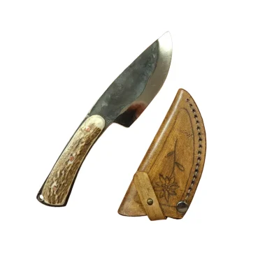 Coltello con manico in Corno con fodera