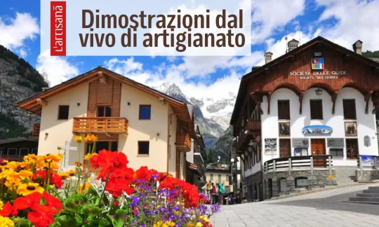 Lavorazione dal vivo a Courmayeur
