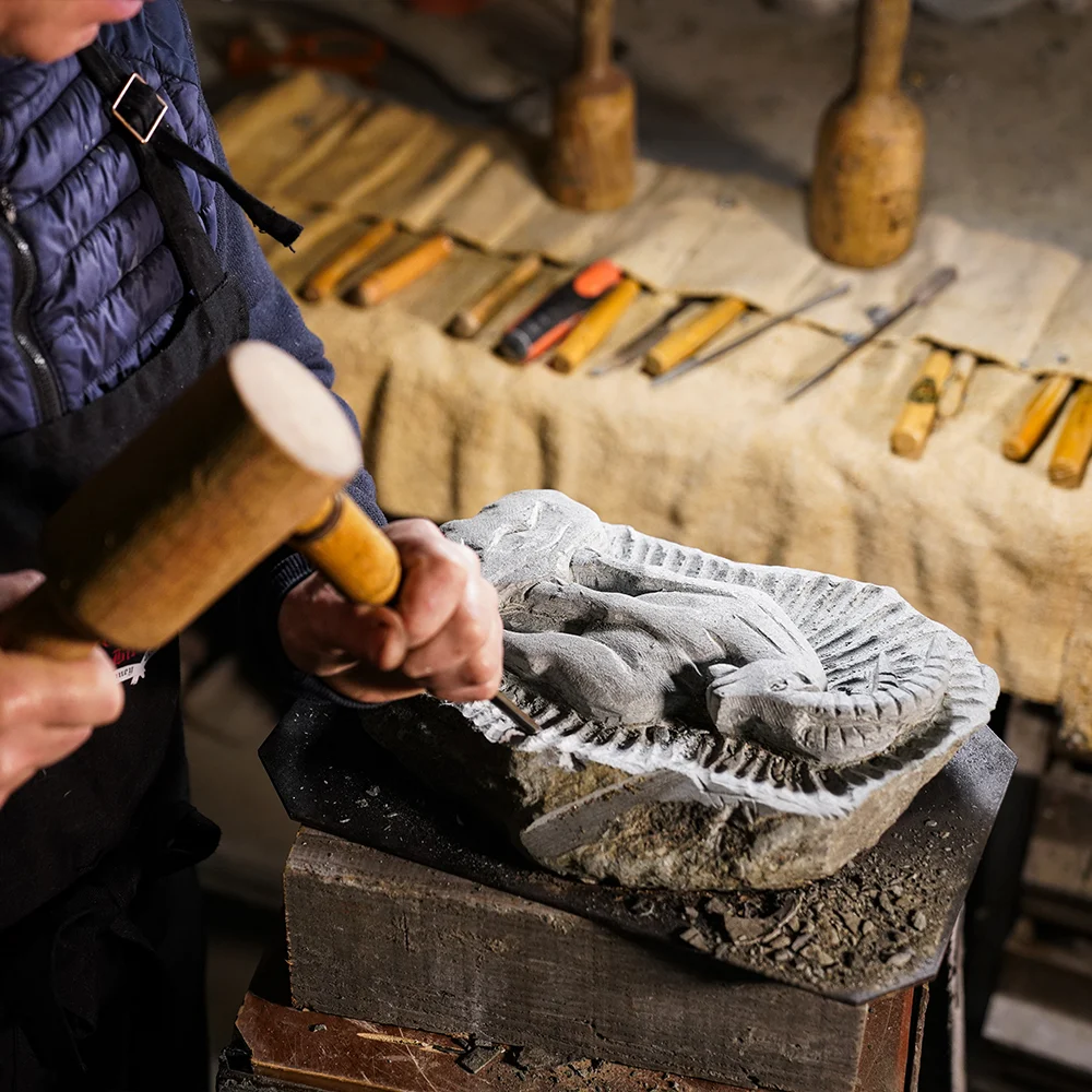 Lavorazione della pietra ollare